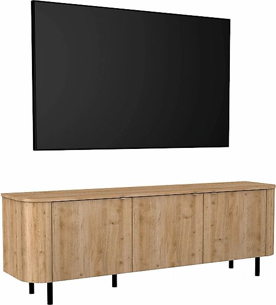 Home affaire Lowboard "Murano, 181 cm breit, 3 Türen, TV-Schrank, TV-Kommod günstig online kaufen