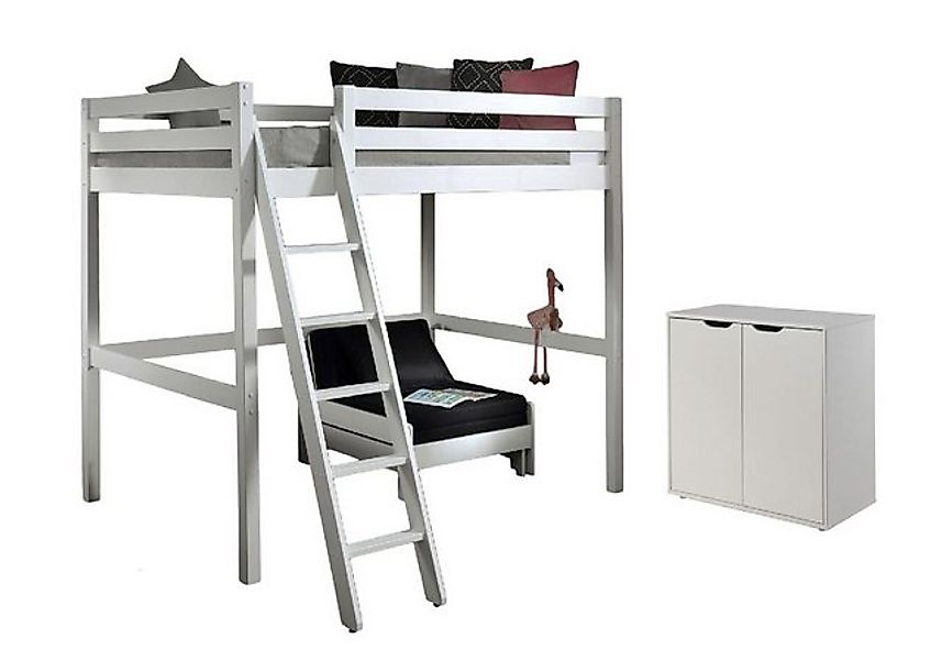 58 aufm Kessel Kinderbett Hochbett Bettsessel Kommode Katheryn 209x215x190 günstig online kaufen