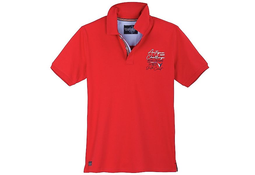 redfield Poloshirt Poloshirt von Redfield in Herren Übergrößen, rot günstig online kaufen