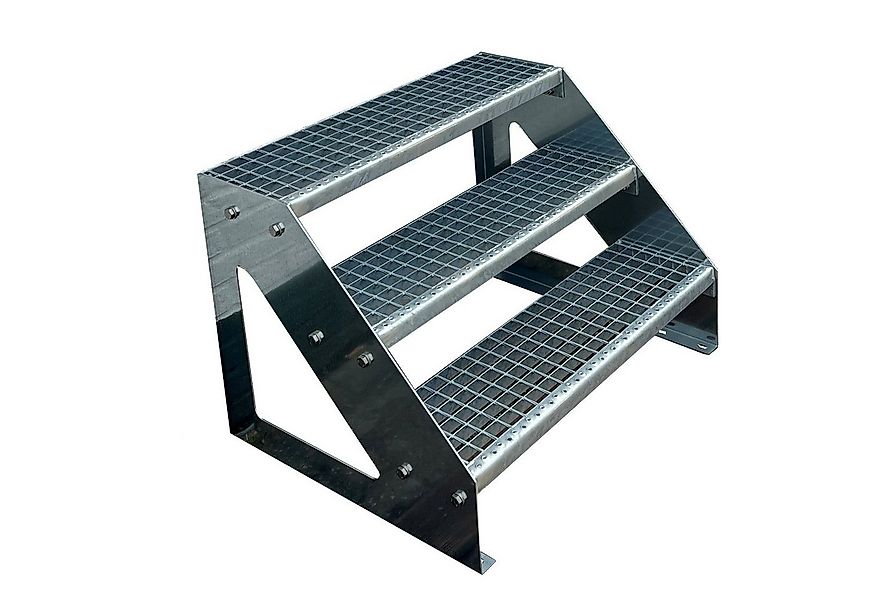 Kaminbau Mierzwa Außentreppe Premium Treppe Verzinkt mit oder ohne Geländer günstig online kaufen