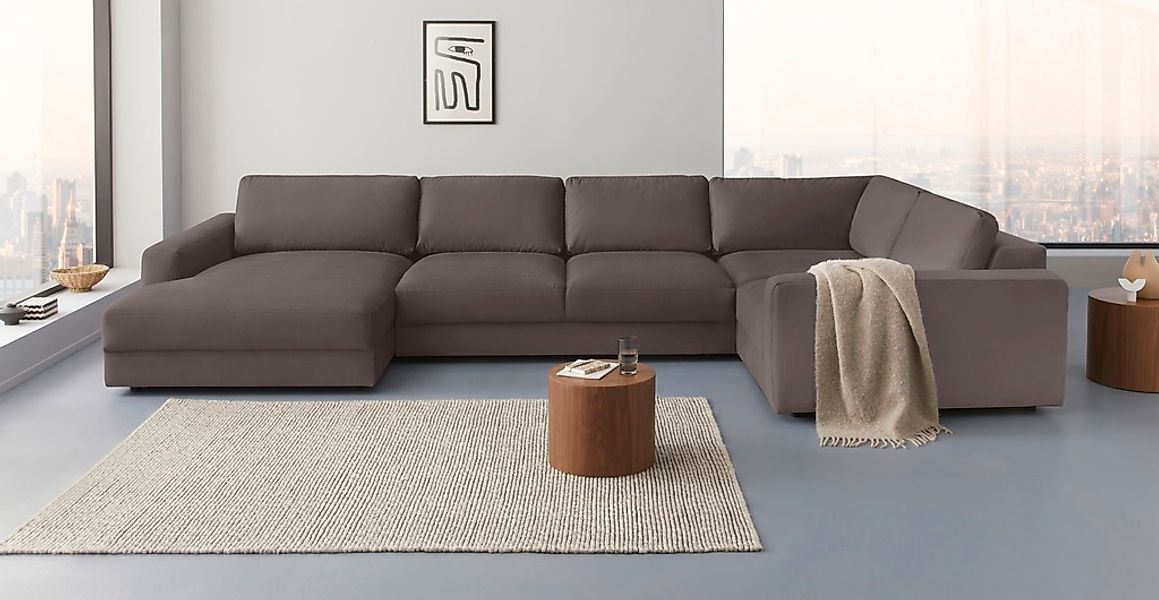 PLACES OF STYLE Wohnlandschaft "Bloomfield, Mega Polsterecke, Breite 390cm, günstig online kaufen
