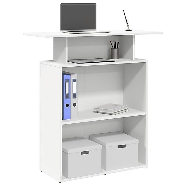 vidaXL Empfangstheke, Empfangstheke Weiß 100x40x104 cm günstig online kaufen