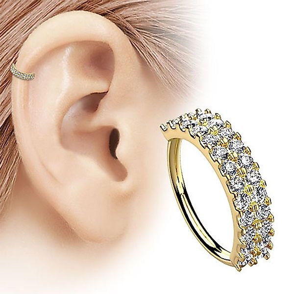 Taffstyle Nasenpiercing Piercing Biegbar filigrane Creole günstig online kaufen
