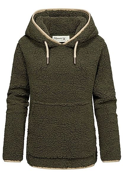 REPUBLIX Kapuzenpullover CAROL Damen Teddy Sweatjacke Plüsch Hoodie Pullove günstig online kaufen