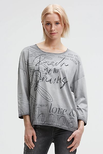 SOCCX 3/4-Arm-Shirt mit längerer Rückenpartie günstig online kaufen