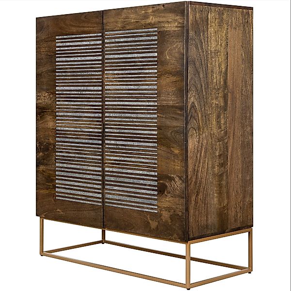 riess-ambiente Highboard ONYX 120cm dunkelbraun / günstig online kaufen