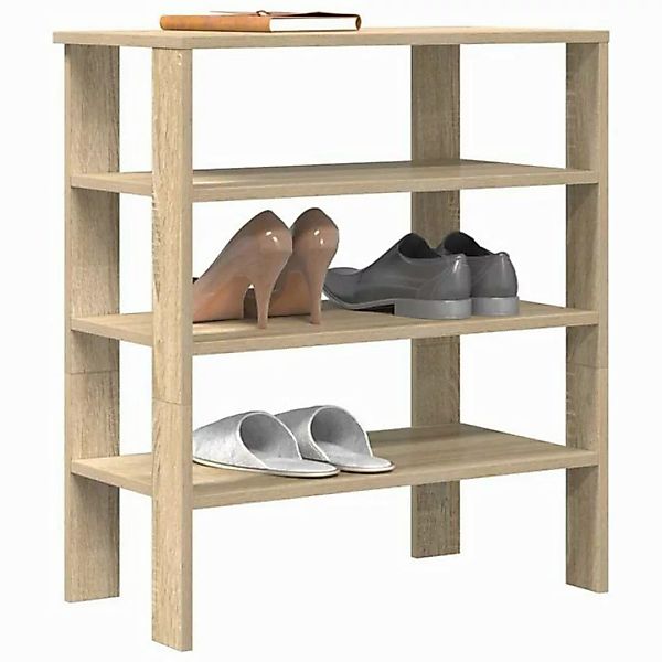 vidaXL Schuhschrank Schuhregal Sonoma-Eiche 61x32x70 cm Holzwerkstoff günstig online kaufen