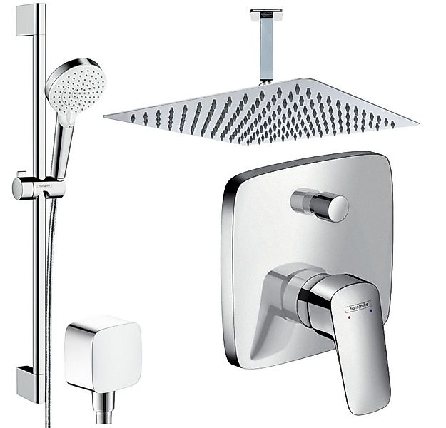 Hansgrohe und Jowi Duscharmatur Logis, Unterputz Duschsystem, Regendusche m günstig online kaufen