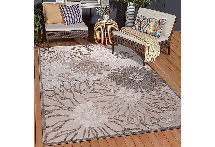 Sanat Teppich Floral 2 Outdoor, rechteckig, Höhe: 6 mm, In- und Outdoor gee günstig online kaufen