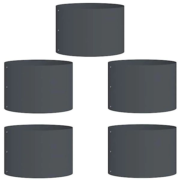 vidaXL Garten-Pflanzgefäß 5 Stk Anthrazit 30 x 30 x 20 cm 873597 günstig online kaufen