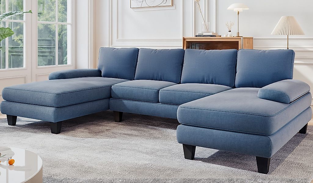 HOMALL Ecksofa Ecksofa mit Abnehmbarer Sofabezug, günstig online kaufen