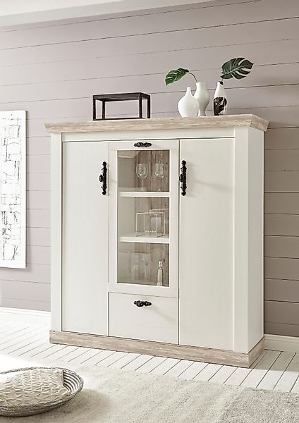 Home affaire Highboard "Florenz" im romantischen Landhaus-Look, Breite 140 günstig online kaufen