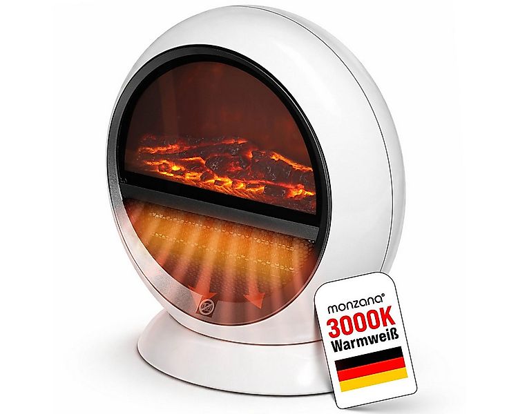 Deuba Heizlüfter, 1500 W, Kamin Optik Elektrokamin LED Flammen Effekt 2 Hei günstig online kaufen