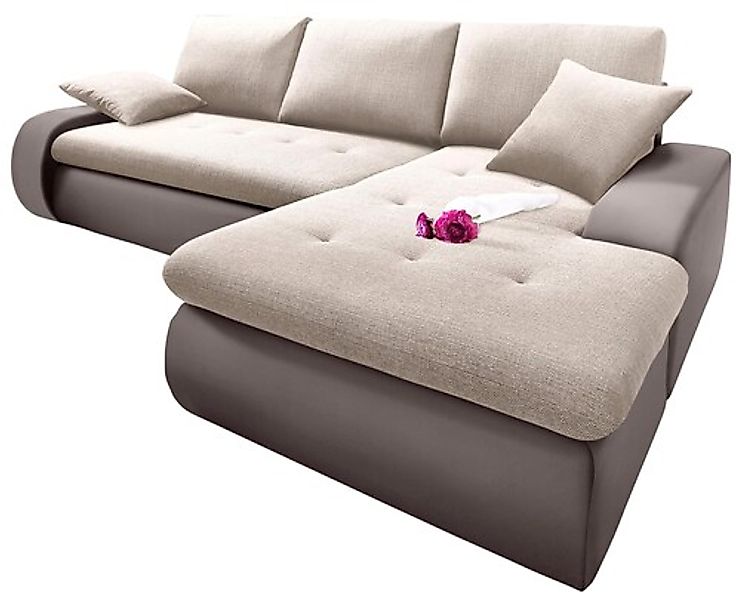 TRENDMANUFAKTUR Ecksofa »Indie, modern und bequem, Materialmix, OTTOs Choic günstig online kaufen
