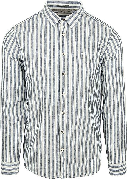 No Excess Hemd mit Streifen Blau - Größe L günstig online kaufen