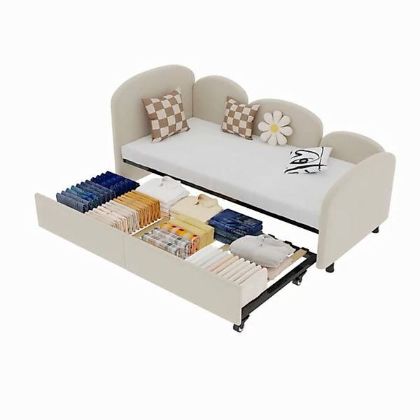 HAUSS SPLOE Polsterbett 2-in-190(180)*190cm Schlafsofa mit Ausziehbett, Sic günstig online kaufen