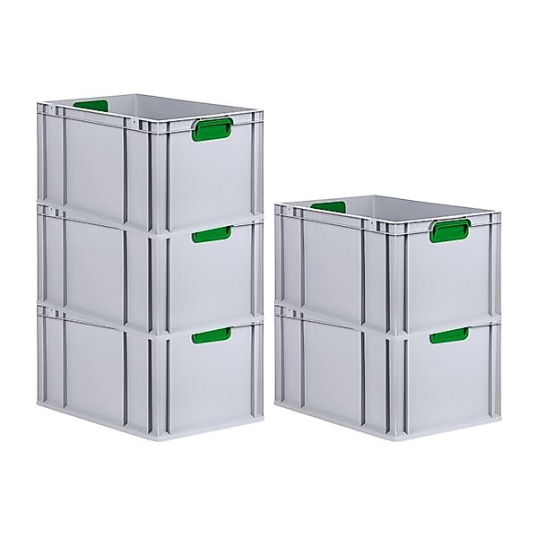 PROREGAL Spar Set 5x Eurobox Nextgen Color HxBxT 32 x 40 x 60 cm 65 Liter G günstig online kaufen