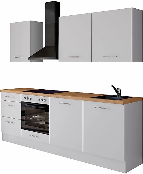 IMPULS KÜCHEN Küchenzeile ""Kopenhagen", Ausrichtung wählbar, Schubkästen m günstig online kaufen