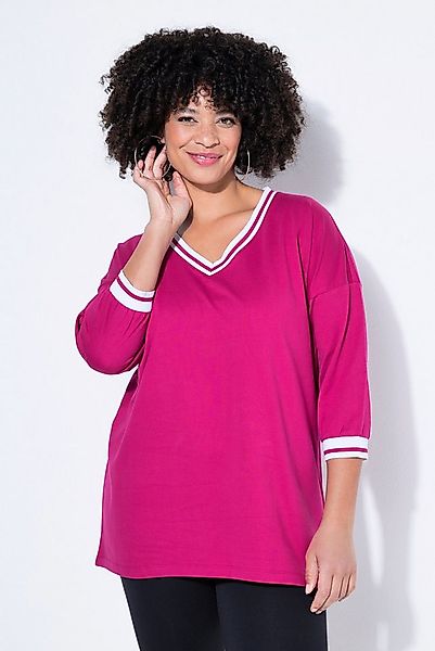 Angel of Style T-Shirt T-Shirt oversized Streifenbündchen 3/4-Ärmel günstig online kaufen