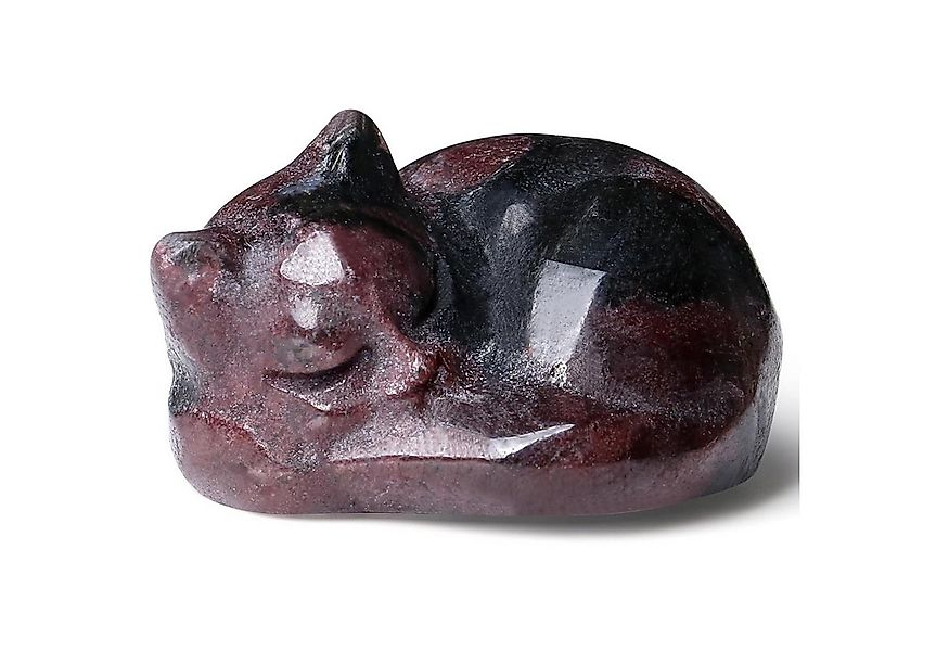 LuxusKollektion Edelstein Granat Katze Kristalle Schlafende Katze Figur Gra günstig online kaufen