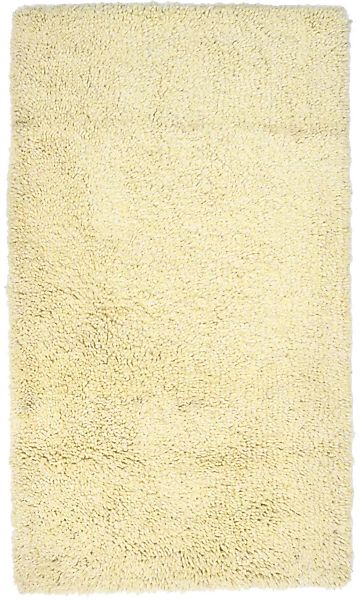 morgenland Wollteppich »Shaggy Teppich handgewebt beige«, rechteckig günstig online kaufen