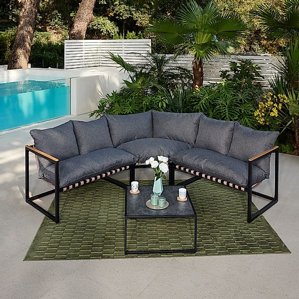 HTI-Living Gartenlounge-Set Terrassenmöbel Ecklounge Cirella, (Set, günstig online kaufen