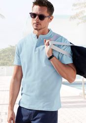 John Devin Poloshirt "mit Stehkragen," Regular-Fit, aus Baumwoll-Piqué günstig online kaufen
