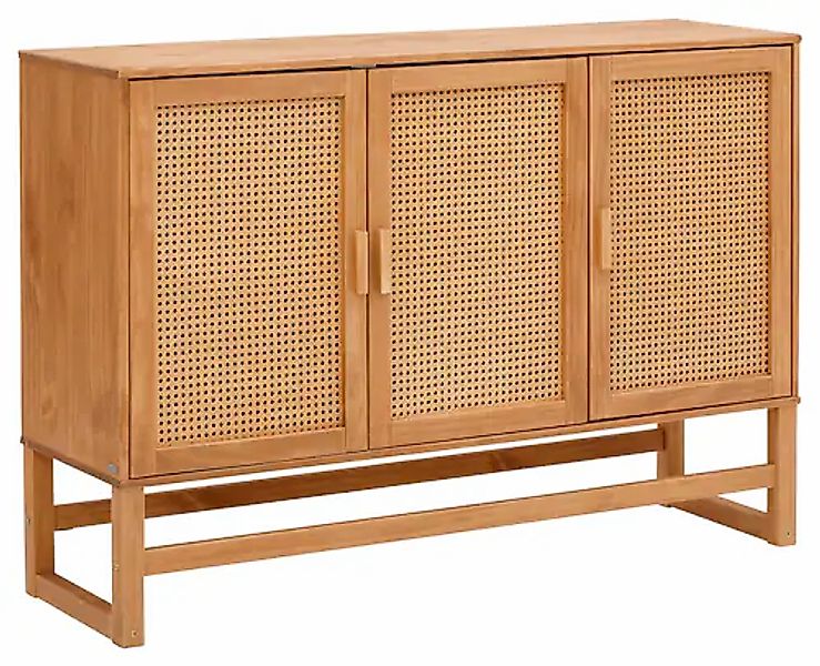 Home affaire Sideboard "Linz", Kommode mit Rattangeflecht auf den Türfronte günstig online kaufen