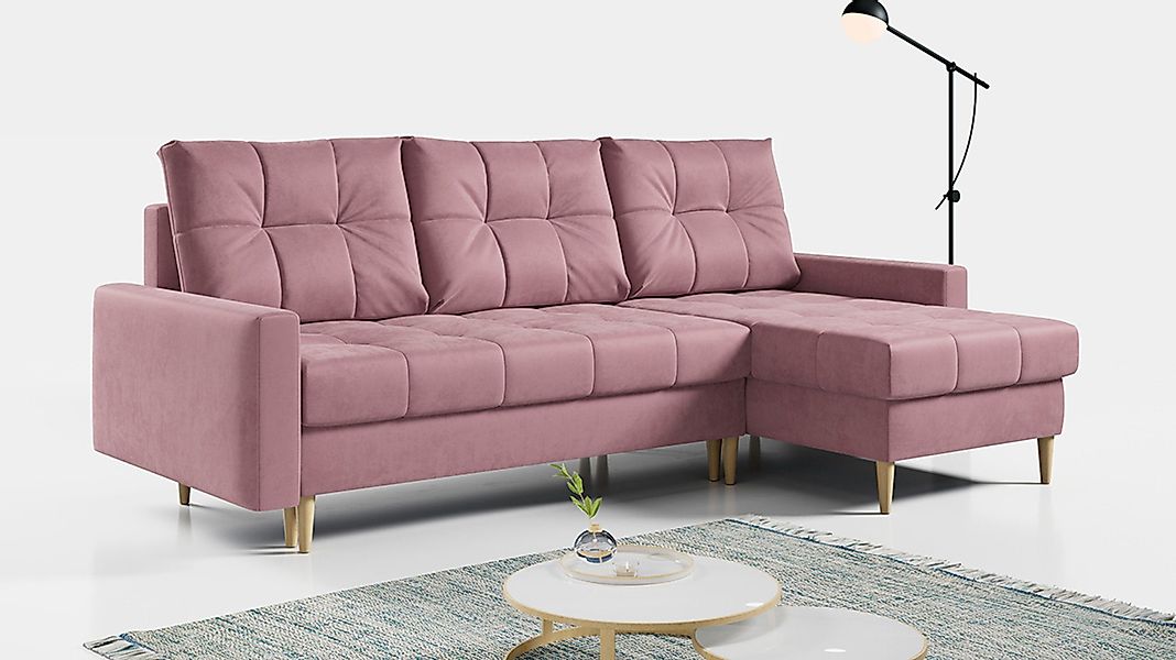 MKS MÖBEL Ecksofa ASTRA, Set, Gesteppte günstig online kaufen