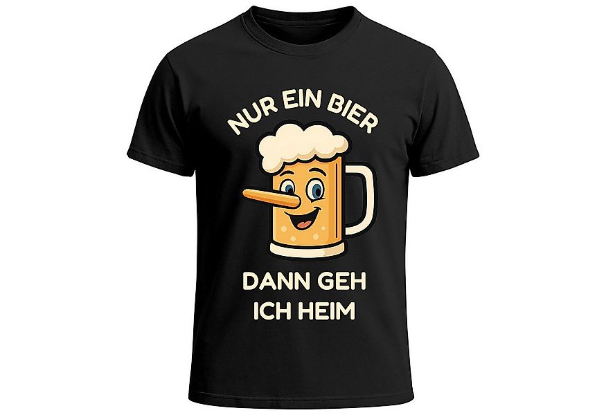 MoonWorks Print-Shirt Herren T-Shirt für das Oktoberfest Nur ein Bier dann günstig online kaufen
