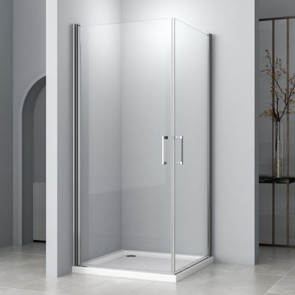 Hopibath Eckdusche 90x90 Pendeltür Duschkabine 80x80, günstig online kaufen