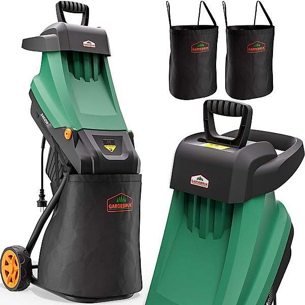 Gardebruk Messerhäcksler, 2400 W max 45 mm Aststärke Elektrisch 2x 50 L Beu günstig online kaufen