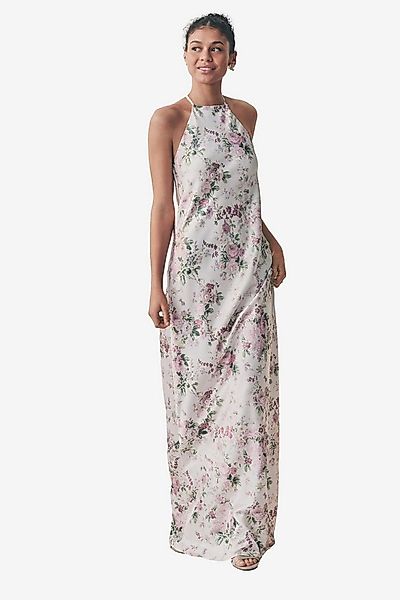 Next Satinkleid Hoch geschlossenes Maxikleid aus Satin (1-tlg) günstig online kaufen