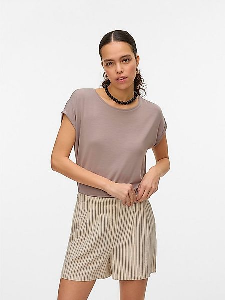 Vero Moda Rundhalsshirt VMAVA PLAIN SS TOP GAJRS NOOS Materialmix, regular günstig online kaufen