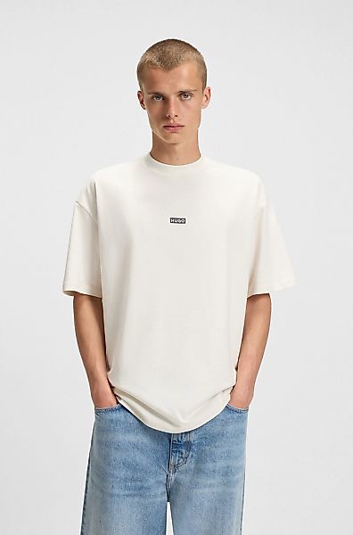 HUGO Blue T-Shirt "Nalono", mit Logodruck, Oversized Look mit Backprint günstig online kaufen