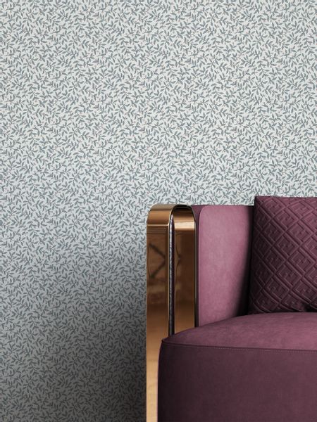 Newroom Vliestapete, Grau Tapete Landhaus Blumen günstig online kaufen