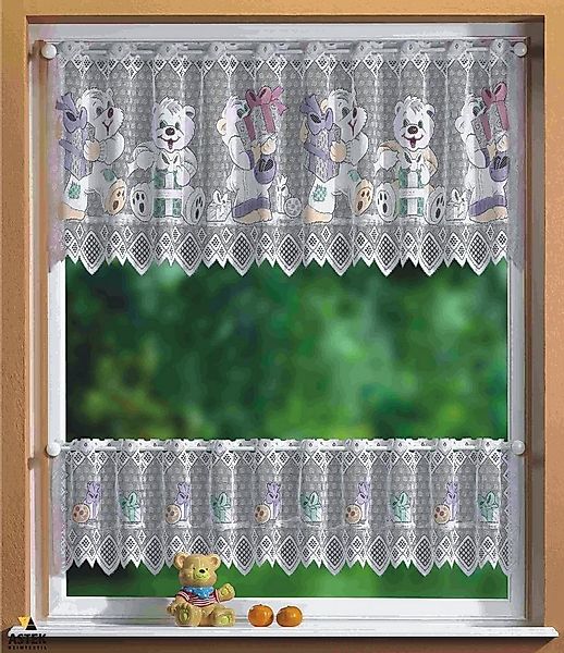 Gardinenbox Scheibengardine (2 St), Stangendurchzug, transparent, KIDS Sche günstig online kaufen