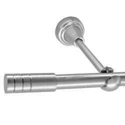 BASIT Gardinenstange Rohr Edelstahloptik 16 mm günstig online kaufen