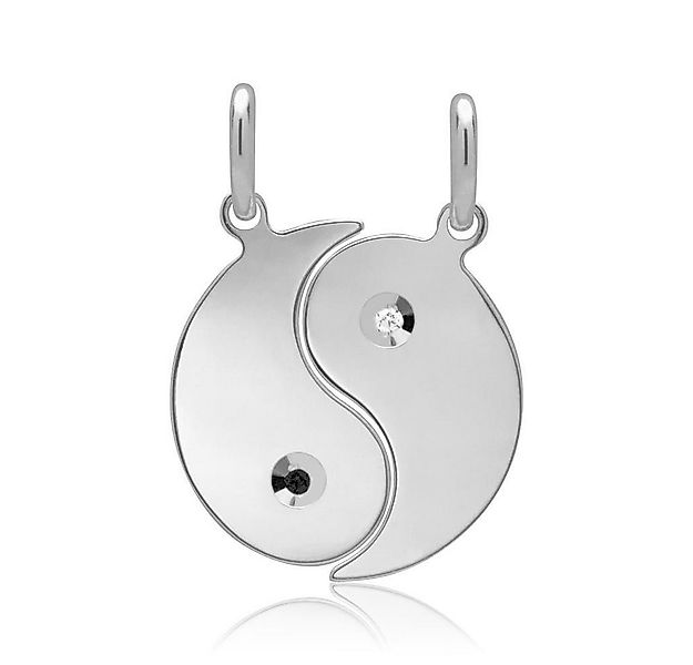 Unique Kettenanhänger Yin Yang Partneranhänger Silber mit Zirkonia SP0736 günstig online kaufen