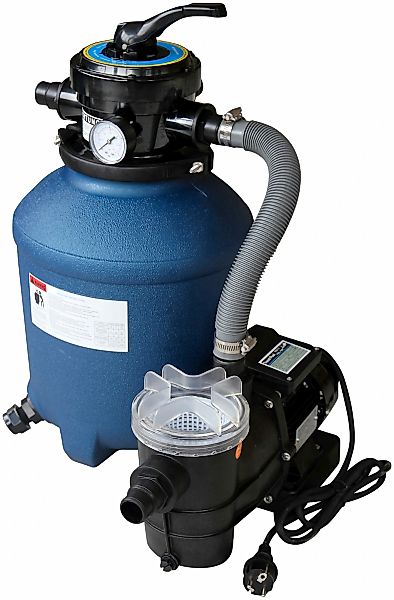 Sandfilteranlage, (Set), inkl. Quarzsand und Breitmaulskimmer, 9 m³/h günstig online kaufen