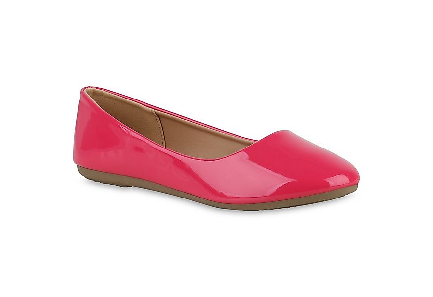 VAN HILL 840128 Ballerina Damen Klassische Ballerinas Lack Slippers Leder-O günstig online kaufen