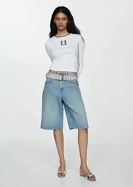 Oversized-Bermudashorts aus Jeans günstig online kaufen