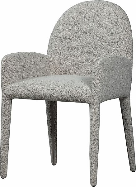 WOOOD Esszimmerstuhl "Elegance aus Bouclé-Gewebe mit Armlehnen H 83 x B 54 günstig online kaufen