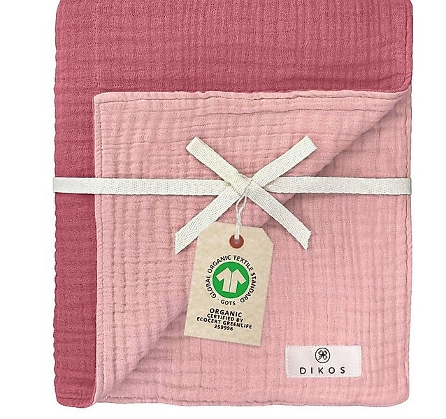 Babydecke Musselin Babydecke 6-lagig gekreppt, 100% GOTs Bio-Baumwolle, DIK günstig online kaufen