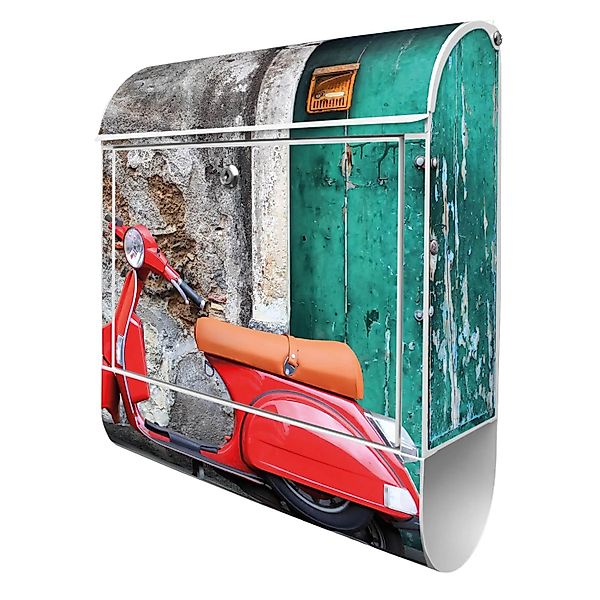 Banjado Design Briefkasten Weiß Pulverbeschichtet 39x47x14cm 2 Schlüssel Mi günstig online kaufen