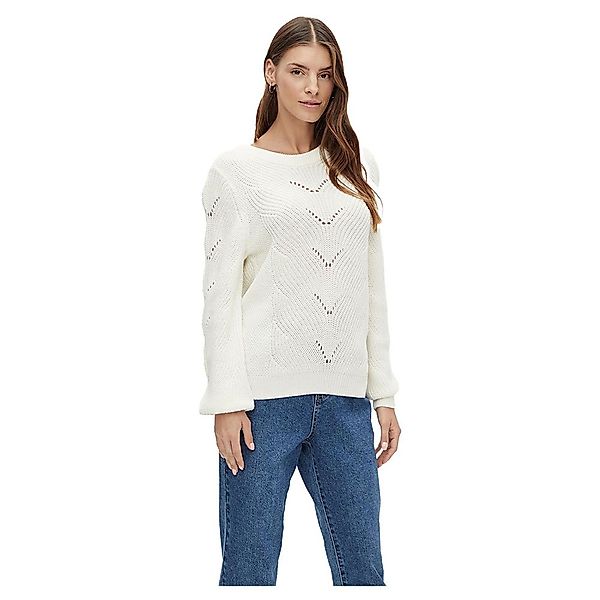 Vila Enia O-ausschnitt Pullover XS White Alyssum günstig online kaufen