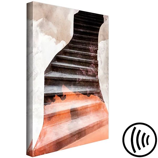 Bild auf Leinwand Treppen – abstrakte Steinarchitektur von Treppen, perfekt günstig online kaufen
