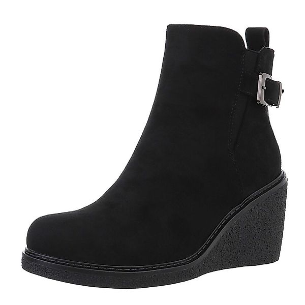 Ital-Design Damen Freizeit Keilstiefelette (88671986) Keilabsatz/Wedge günstig online kaufen