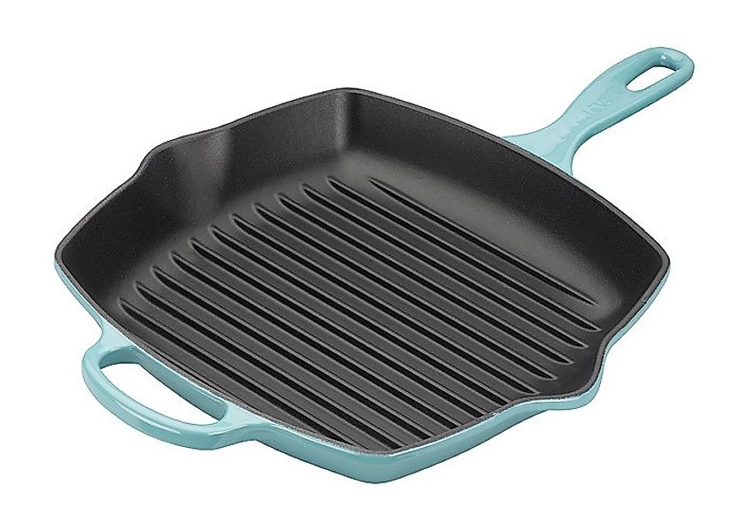 Le Creuset Grillpfanne Quadrat Signature Gusseisen Karibik 26cm günstig online kaufen