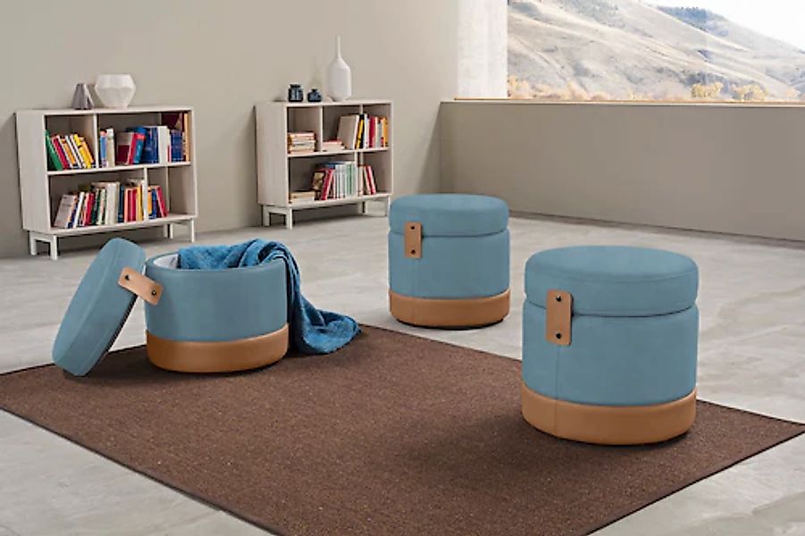 Egoitaliano Hocker »Tonder, Designhocker als Blickfang mit tollen Details« günstig online kaufen